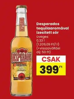 Spar Desperados tequilaaromával ízesített sör ajánlat