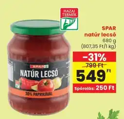Spar SPAR natúr lecsó ajánlat