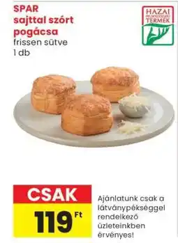 Spar SPAR sajttal szórt pogácsa ajánlat