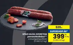 Spar SPAR HAZAI.SZERETEM parasztkolbász ajánlat