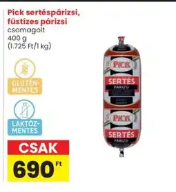 Spar Pick sertéspárizsi, füstízes párizsi ajánlat