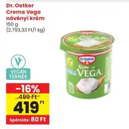 Spar Dr. Oetker Creme Vega növényi krém ajánlat