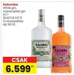 Spar Kalumba White gin, maracujáízű gin ajánlat