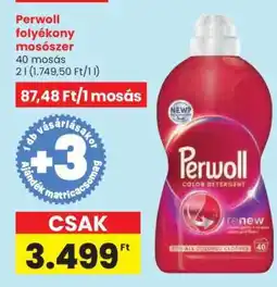 Spar Perwoll folyékony mosószer ajánlat