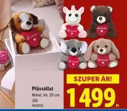 Lidl Plüssállat ajánlat