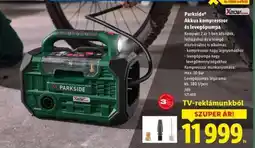 Lidl PARKSIDE Akkus kompresszor és levegőpumpa ajánlat