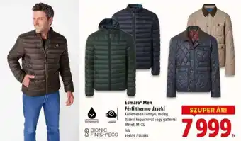 Lidl Esmara Men Férfi thermo dzseki ajánlat