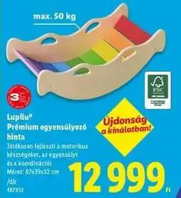 Lidl Lupilu Prémium egyensúlyozó hinta ajánlat