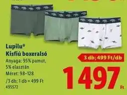 Lidl Lupilu Kisfiú boxeralsó ajánlat