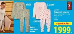Lidl LUPILU Kisgyermek pizsama ajánlat
