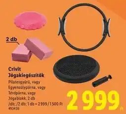 Lidl CRIVIT Jógakiegészítők ajánlat