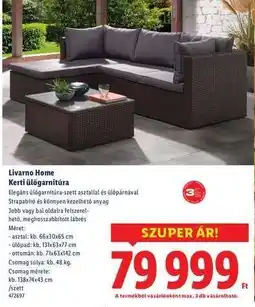 Lidl LIVARNO HOME Kerti ülőgarnitúra ajánlat