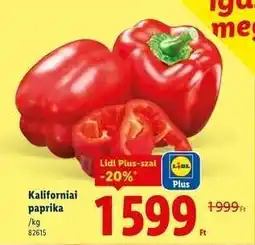 Lidl Kaliforniai paprika ajánlat