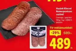 Lidl HAZÁNK KINCSEI Nemespenészes szalámi ajánlat