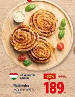 Lidl Pizzás csiga ajánlat