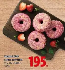 Lidl Eperízű fánk színes szórással ajánlat