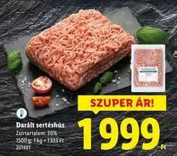 Lidl Darált sertéshús ajánlat