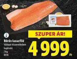 Lidl Bőrös lazacfilé ajánlat