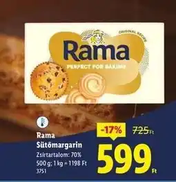 Lidl RAMA Sütőmargarin ajánlat
