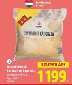 Lidl HAZÁNK KINCSEI Savanyított káposzta ajánlat