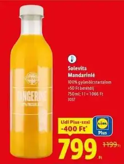 Lidl SOLEVITA Mandarinlé ajánlat