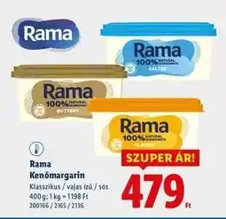 Lidl Rama kenőmargarin ajánlat