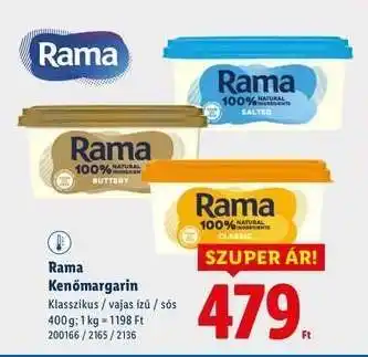 Lidl Rama kenőmargarin ajánlat