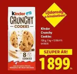 Lidl Kinder Crunchy Cookies ajánlat