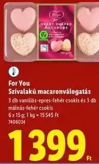 Lidl For You Szívalakú macaronválogatás ajánlat