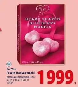 Lidl For You Fekete áfonyás mochi ajánlat