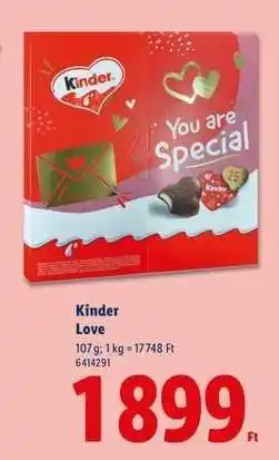 Lidl KINDER Love ajánlat