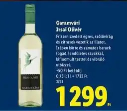 Lidl Garamvári Irsai Olivér ajánlat