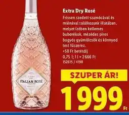 Lidl Extra Dry Rosé ajánlat