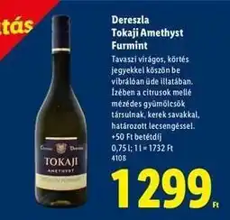 Lidl Dereszla Tokaji Amethyst Furmint ajánlat