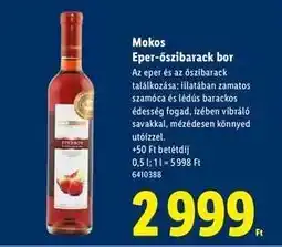 Lidl Mokos Eper-őszibarack bor ajánlat
