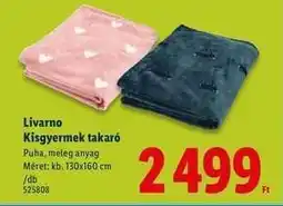 Lidl Livarno Kisgyermek takaró ajánlat