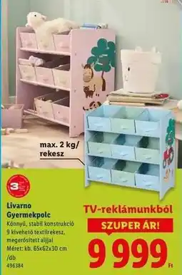 Lidl Livarno Gyermekpolc ajánlat