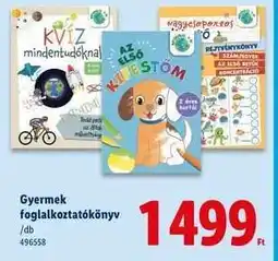 Lidl Gyermek foglalkoztatókönyv ajánlat