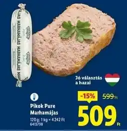 Lidl PIKOK PURE Marhamájas ajánlat