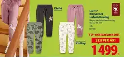 Lidl LUPILU Kisgyermek szabadidőnadrág ajánlat