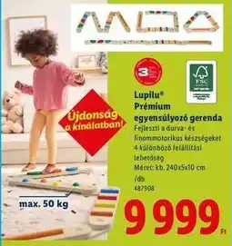 Lidl Lupilu Prémium egyensúlyozó gerenda ajánlat