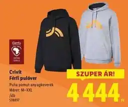 Lidl CRIVIT Férfi pulóver ajánlat