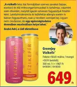 Lidl Greenjoy Vizikefir ajánlat