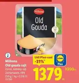 Lidl MILBONA Old gouda sajt ajánlat