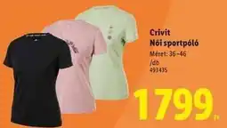 Lidl Crivit Női sportpóló ajánlat