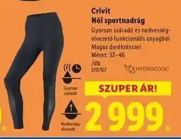 Lidl CRIVIT Női sportnadrág ajánlat