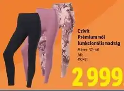 Lidl Crivit Prémium női funkcionális nadrág ajánlat