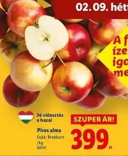 Lidl Piros alma ajánlat