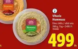 Lidl Vitasia Hummusz ajánlat