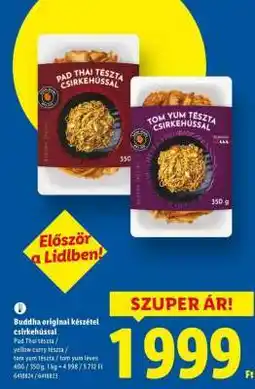 Lidl Buddha original készétel csirkehússal ajánlat